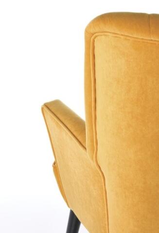 Кресло HALMAR DELGADO горчичный/черный