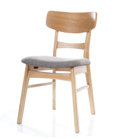 Стул SIGNAL CD-61 tap. 40 серый/дуб