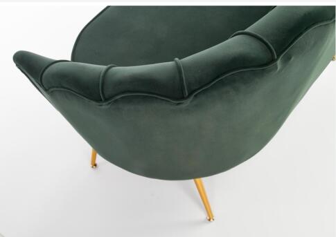 Софа HALMAR AMORINITO XL темно-зеленый/золотой