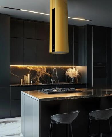 Вытяжка кухонная MEFERI TUBE40GOLD ISLA COMFORT PLUS