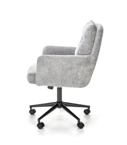 Кресло компьютерное HALMAR FLORES светло-серый/черный