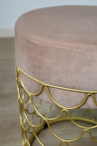 Банкетка Sheffilton SHT-B13 латте/золотой