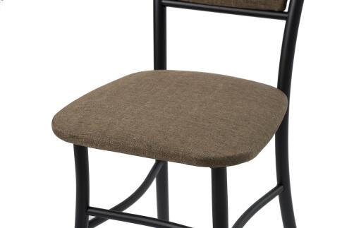 Стул ВВР Мажор коричневый/черный, рогожка