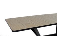 Стол ВВР Миллер дуб кера/черный №7, Пластик 120-160/80