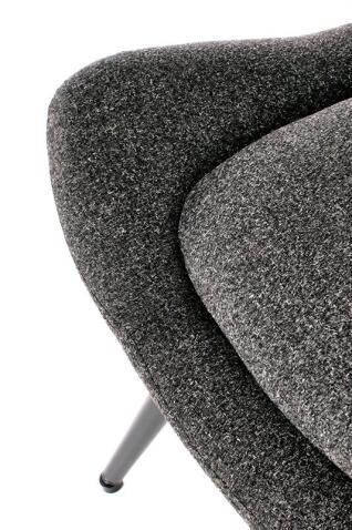 Кресло HALMAR ATLANTIS антрацит/черный