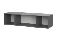 Шкаф NN Мебель ШК 5 (1600) Антресоль Графит серый