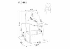 Стул барный SIGNAL FLO H-2 t.253 бежевый