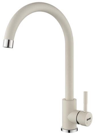 Смеситель для кухни ZORG LIBRIS белый камень