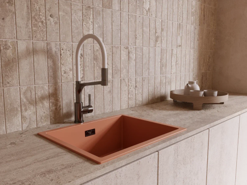 Смеситель для кухни Omoikiri Sinto 2 Plus-BN-WH нержавеющая сталь/белый