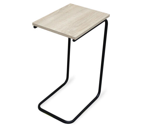 Стол журнальный Sheffilton SHT-CT9 артикул СЖ-87 дуб беленый/черный муар