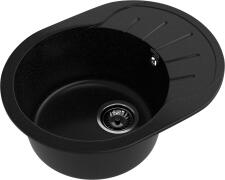 Кухонная мойка GRANFEST RONDO R-580L черный