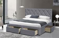Кровать HALMAR BETINA серый, 160/200