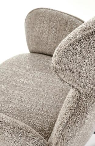 Стул HALMAR K571 темно-бежевый/черный, поворотный