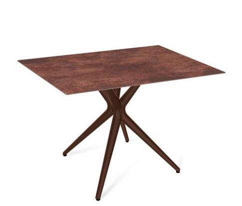 Стол Sheffilton SHT-TU30/TT21-6 100/75 керамика  коричневый/коричневая сепия