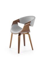 Стул HALMAR K544 серый/орех
