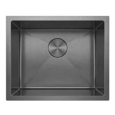 Кухонная мойка из нержавейки BLANTEK LS-5444B Nano black