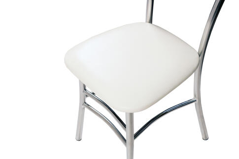 Стул ВВР Трио Белый/хром, экокожа