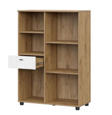 Тумба многофункциональная SV-МЕБЕЛЬ (МС Милан К) Дуб Золотой/Белый Матовый