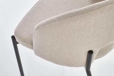 Стул HALMAR K373 бежевый/черный