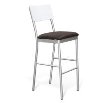 Стул барный Sheffilton SHT-S102 сереб./espresso/белая шагрень гл.