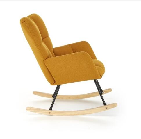 Кресло-качалка HALMAR VASCO горчичный