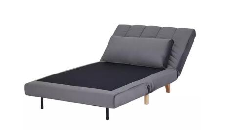 Диван SIGNAL BILLY Velvet tap. 139 раскладной, серый/бук