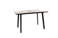 Стол ВВР Миллер бискайская сосна/черный №3, Пластик 120-160/80