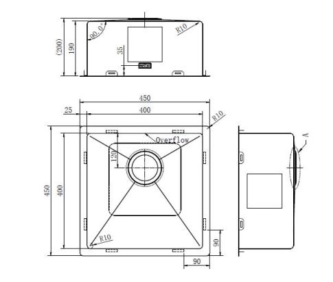 Мойка ZORG ZRN 4545 PREMIUM PVD Gunblack