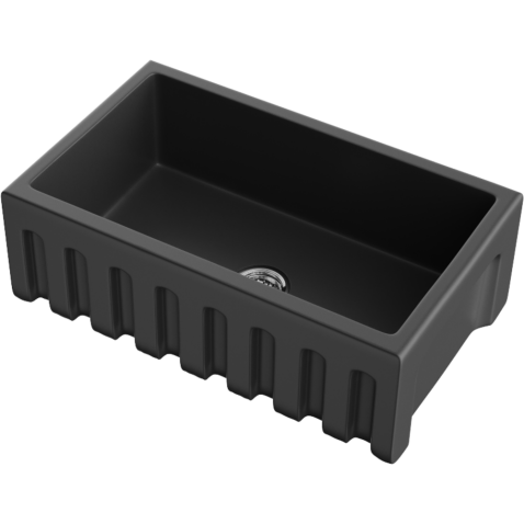 Кухонная мойка из керамики Omoikiri Mikura 76-BL Natceramic/черный