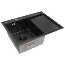 Мойка ARFEKA ECO AR 650*500 L BLACK PVD NANO