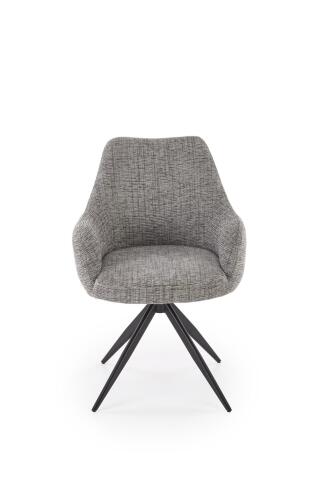 Стул HALMAR K564 серый/черный, поворотный