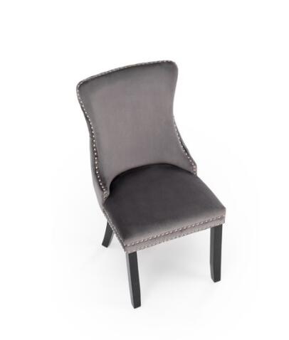 Стул HALMAR ALDA серый/черный