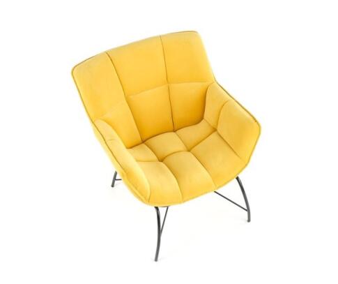Кресло HALMAR BELTON желтый/черный
