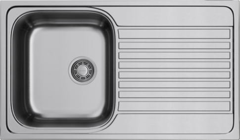 Кухонная мойка из нержавейки Omoikiri Kashiogawa 86-IN нержавеющая сталь
