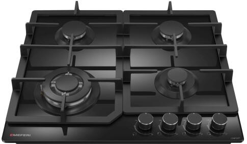 Варочная панель газовая MEFERI MGH604BK GLASS COMFORT