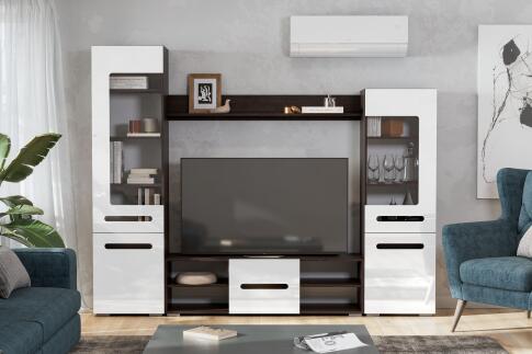 Мебель для гостиной К NN Мебель МГС 6 Венге/Белый глянец