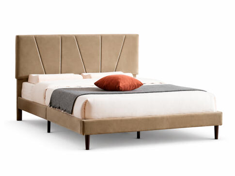 Кровать SIGNAL SAVANA Velvet Bluvel 28 бежевый, 120/200
