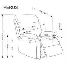 Кресло HALMAR PERUS бежевый