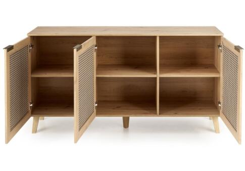 Комод HALMAR BORNEO KM-1 дуб артизан/черный