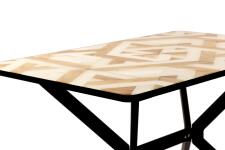 Стол ВВР Миллер 3D 5/черный №7, стекло ф/п 120/80