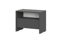 Тумба прикроватная NN Мебель (МС Камелия 1 К) Серия 2 Графит серый