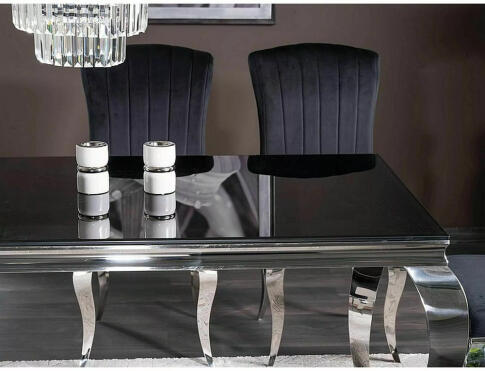 Стол обеденный SIGNAL PRINCE черный/хром 150/90