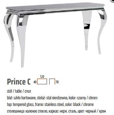 Консоль SIGNAL PRINCE С черный/хром 120/40