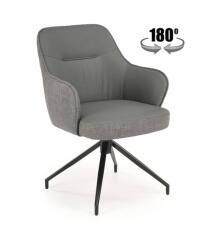 Стул HALMAR K527 серый/черный, поворотный