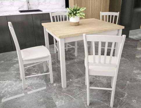 Стол обеденный SIGNAL ADAM дуб кремона/кашемир 80/80