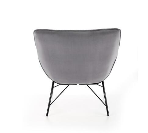 Кресло HALMAR BELTON серый/черный