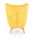 Кресло HALMAR MARVEL желтый/натуральный