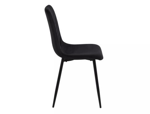 Стул SIGNAL DAREN Velvet Bluvel 19 черный/черный