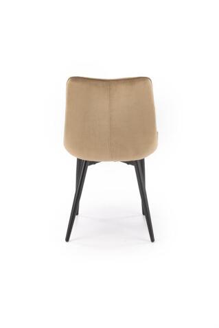 Стул HALMAR GANSO бежевый/черный