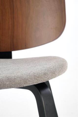 Стул HALMAR K563 серый/черный/орех